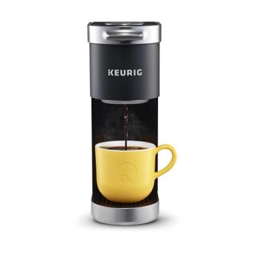 Imagem de Keurig Cafeteira K-Mini Plus de dose única, com tamanho de 6 a 350 ml, armazena até 9 cápsulas K-Cup, adequada para canecas de viagem, preto fosco