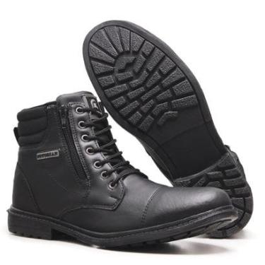 Imagem de Bota Coturno Masculino Casual com Cadarço e Zíper Notorian Palmilha Confort Espumada-Masculino