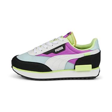 Imagem de PUMA Tênis infantil unissex Future Rider Splash, Electric Orchid-light Aqua-puma branco, 11 Big Kid