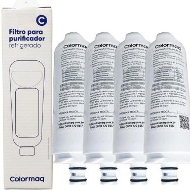 Imagem de Kit 04 Filtro Refil Colormaq Acqua Purificador Cpuhevaban