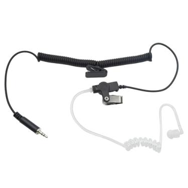 Imagem de WODASEN Fone de ouvido com rosca de 3,5 mm, compatível com adaptador de áudio, alto-falante de ombro, microfone e microfones, entradas acessórias, conectores, fone de ouvido de tubo acústico