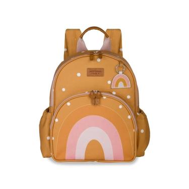 Imagem de Mochila de Passeio MasterBag Arco-Íris Boho Mostarda