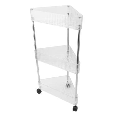 Imagem de Prateleira de Banheiro, Rack de Banheiro, Organizador de Prateleiras para Banheiro, Lavanderia, Despensa, Cozinha, Lugares Estreitos, Rack de Armazenamento, (31,5x23,5x61cm /