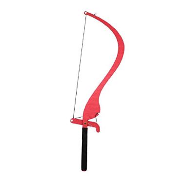 Imagem de Ferramenta profissional de mapeamento de sobrancelhas régua niveladora com arco - Guia de desenho de sobrancelha de liga de alumínio para microblading e maquiagem permanente t - vermelho