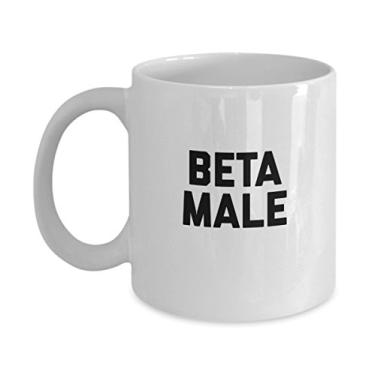 Imagem de SpreadPassion Caneca masculina Beta – The Betas Revolution Coffee Cup – Presente engraçado para homens, ele – Caneca de cerâmica novidade de 325 ml