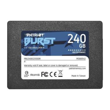 Imagem de SSD 240 GB, Patriot Burst, Sata III, 555MBs, PBU240GS25SSDR