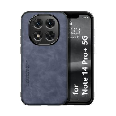 Imagem de Kepuch Silklike Capa para Redmi Note 14 Pro+ 5G - Case Placa de Metal Embutida - Azul