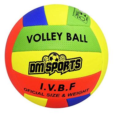Imagem de Bola Colorida Volley Ball Volei Oficial Tamanho Padrão Reforçada