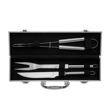 Imagem de Kit para Churrasco 3 Peças e Maleta Inox - XBZ