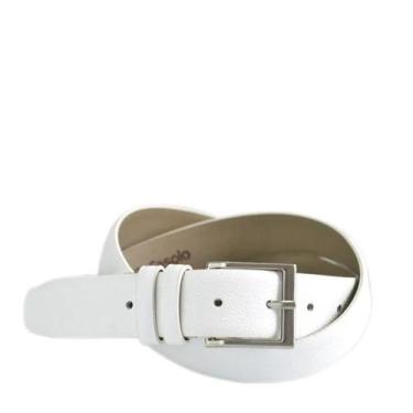 Imagem de Cinto social fasolo masculino em couro x212 branco, 115, Branco