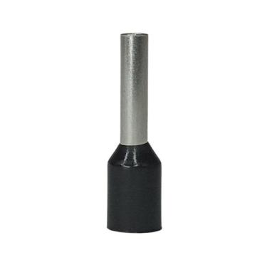 Imagem de Kit 80 Peças Terminal Tubular Anti Corrosivo Isolado Preto 1,5mm Conec