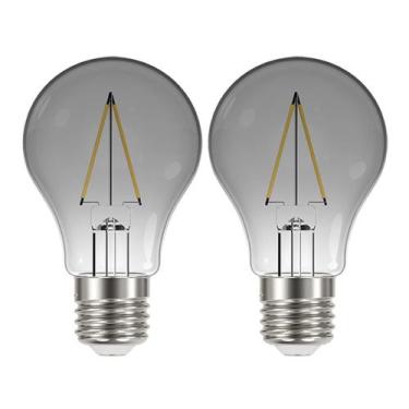 Imagem de Lâmpada Led Fumê 30W Kit 2 unid. Iluminação Decorativa Vintage Branco 