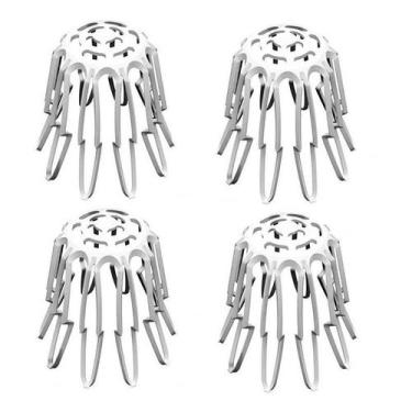 Imagem de KIT 4 Ralo Abacaxi Grelha Hemisférica Flex.P/Calha 88mm Tigre