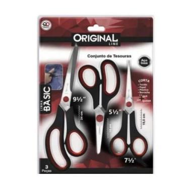 Imagem de Kit de Tesoura de Tecido Cabelo Papel Multiuso  - Megatex