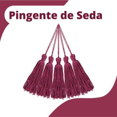 Imagem de Pingente De Seda Tassel - Franja - Beterraba - Com 50 Unidades - Nybc