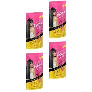 Imagem de Hene em Gel Pelucia 180gr Preto Medio (Preto Natural) Pouch Embelleze,