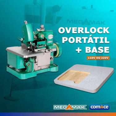 Imagem de Maquina Costura Overlock  +Base+pedal Eletrônico - Butterfly, Verde, 1