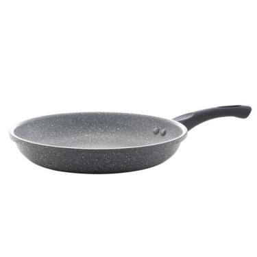 Imagem de Frigideira Indução Antiaderente Não Gruda 24cm Cinza Fritura Grelhado 
