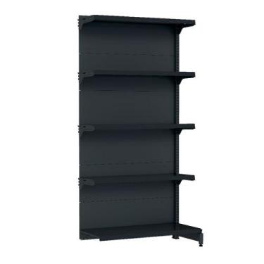 Imagem de Gondola Parede 170 Fit Continuação Preto 5 Bandeja Sp Etiqueta - Amapá