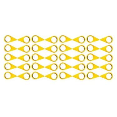Imagem de Kit 40 Indicador Porca Solta Trava Roda Caminhão Amarelo 30mm - TOP-AR
