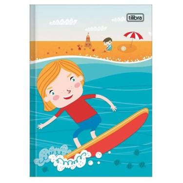 Imagem de Caderno Costurado Tilibra 1/4 Capa Dura Sapeca 96 Folhas Embalagem com