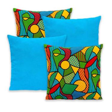 Imagem de Kit 4 Capas de Almofada Gorgurinho com Zíper 40cm x 40cm - Bem Me Quer