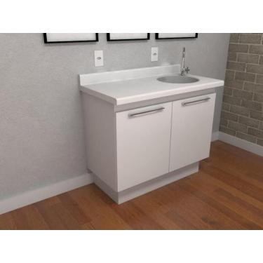 Imagem de Armário Para Clínicas e Consultórios Duplo Com Pia - Deki Premium - De