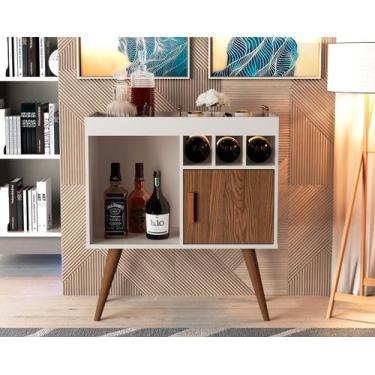 Imagem de Aparador Cantinho Do Café Paris Com Adegas E Uma Porta - Beauty Móveis