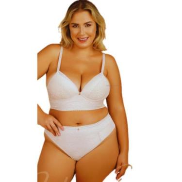 Imagem de Conjunto Lingerie Calcinha Sutiã Cropped Renda Fio Duplo - VAYDOSA, Br