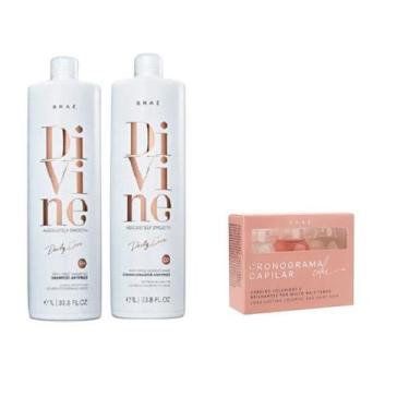 Imagem de Brae Divine Anti-Frizz - Shampoo+Condicionador 1L + Cronograma Capilar
