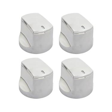 Imagem de brati Substituição do botão de controle cromado para churrasqueira a gás Char-Broil Performance Series (2017 e mais recente), puxadores de substituição da grade do queimador Performance Series 4, 4