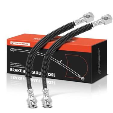Imagem de A-Premium Mangueira hidráulica de freio lateral do motorista dianteiro e do passageiro compatível com modelos selecionados Chevrolet e GMC - Blazer, Jimmy, 1998 1999 2000 - Substituição # 22163515