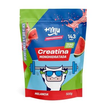 Imagem de +Mu Creatina Monohidratada 100% pura Sabor Melancia - 500g