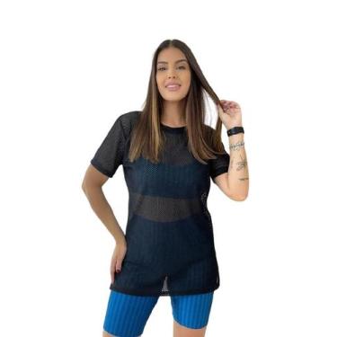 Imagem de Camiseta Arrastão T-shirt Academia Feminina PINA Fitness - PINA Fitnes