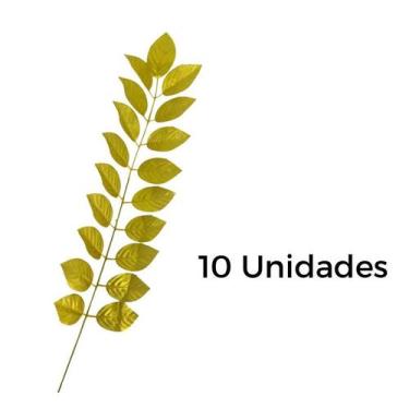 Imagem de 10/5 Pcs Flor Artificial Natal Folha de Ficus Decoração Natal Árvore d
