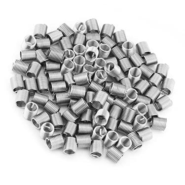 Imagem de 100 Peças de Aço Inoxidável Ss304 Fio Enrolado Inserção M8 X 1.25 X Comprimento 2d Melhora a Força de Conexão para Peças de Alumínio e Magnésio