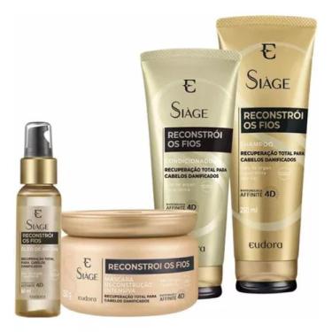 Imagem de Combo Siàge Reconstrói os Fios (4 itens) - Eudora Siàge