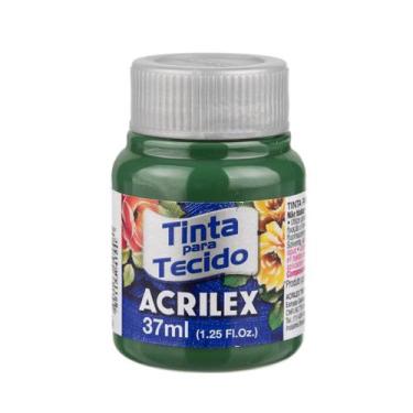 Imagem de Tinta Acrilex Para Tecido 37 Ml Fosca - Metallica Acessórios, Verde pi