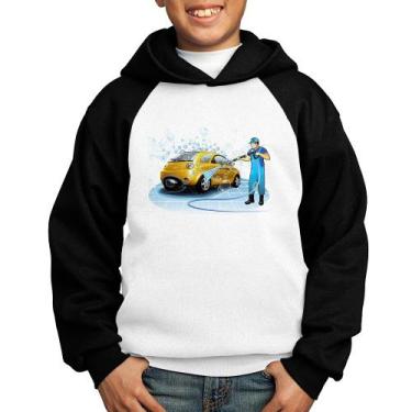 Imagem de Moletom Infantil Lava Jato - Foca na Moda, Branco, Preto, 4