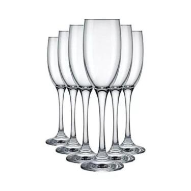 Imagem de Jogo 6 Taças Champagne Cristal Imperatriz 190ml - Nadir - Lua Mística 