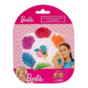 Imagem de Kit Miçangas Bijuterias Barbie Colares Pérolas - Fun Divirta - Fun Div