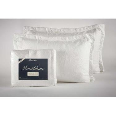 Imagem de Kit Colcha Montblanc Memory 01 Branco Casal Queen 230x260cm - Tapete M
