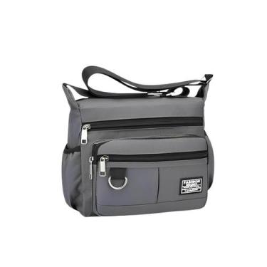 Imagem de Bolsa Unissex Forrada CrossBody Ombro Resistente água Nylon - Modas Fa