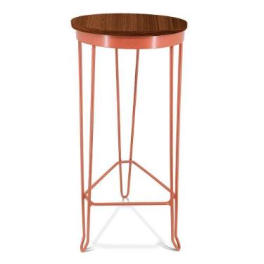Imagem de Banqueta Alta Banco Guatemala Estilo Industrial - Cobre/Villandry - Ge