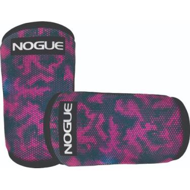 Imagem de Joelheira Nogue 7mm Snake  Agachamento Cross Training, Rosa, GG