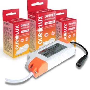 Imagem de Driver Led Reator Fonte P/ Painel Plafon Luminária 15 a 18W - Ourolux