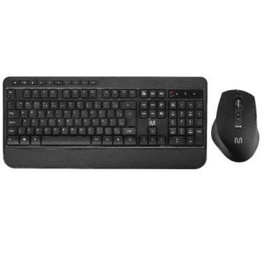 Imagem de Kit Teclado E Mouse Sem Fio Cs1200 Multimídia Conexão Bt+Usb - Multila