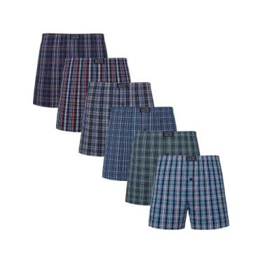 Imagem de Boxer Shorts JupiterSecret - 6 Unidades, Elástico na Cintura (Cores So