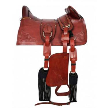 Imagem de Arreio Basto Socado Cutiano De Cabeça Completo Arreado Envio Imediato 