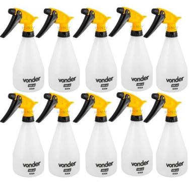 Imagem de Kit com 10 Borrifador Manual Pulverizador Vonder 500ml Regulável em Sp